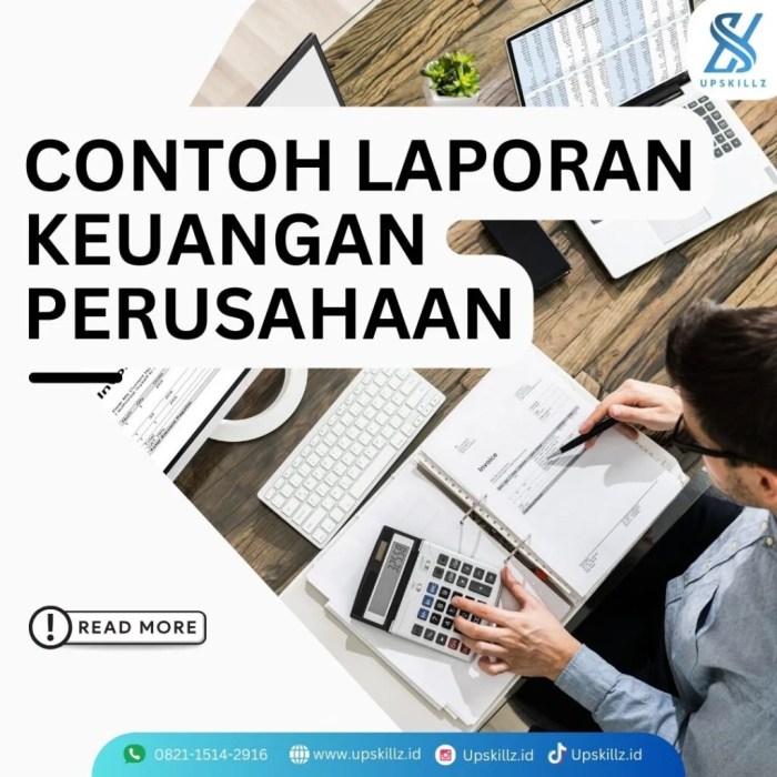 Contoh laporan keuangan perusahaan kecil