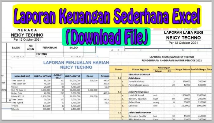 Template Excel Laporan Keuangan Sederhana at Jennifer Oliver blog